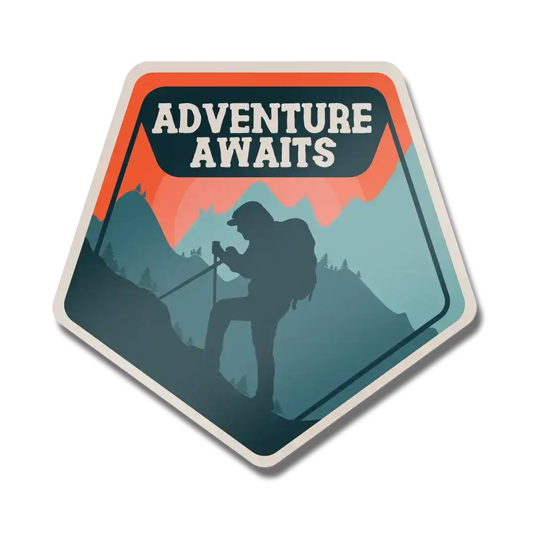 Adventure Awaits Sticker