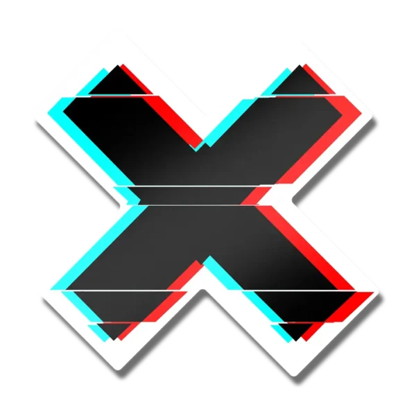 X Distract Sticker