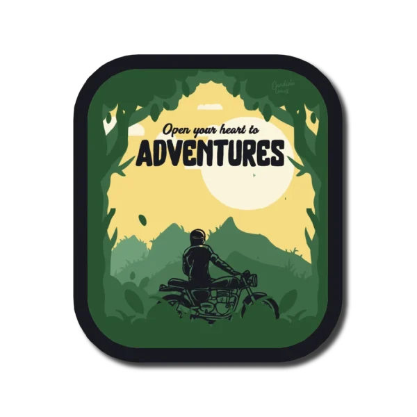 Open Your Heart To Adventure Sticker
