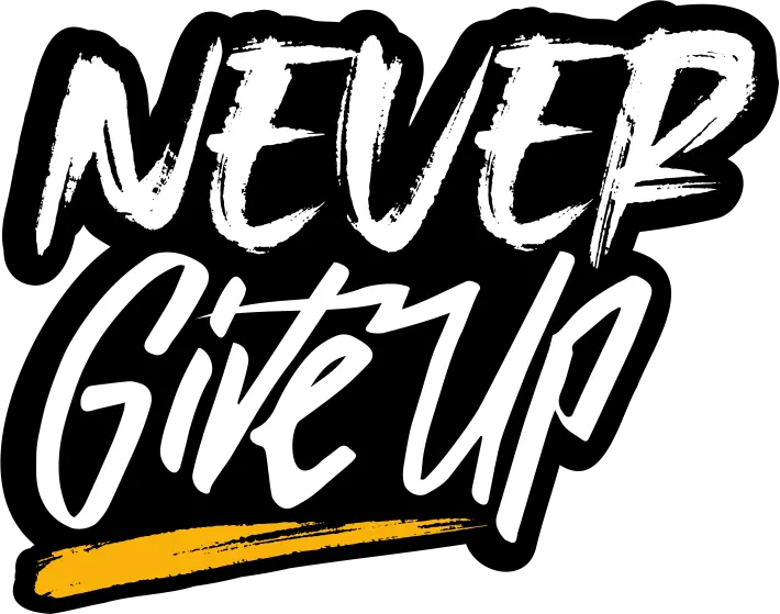 Work hard amp never give up shirt and apparel Vector Image