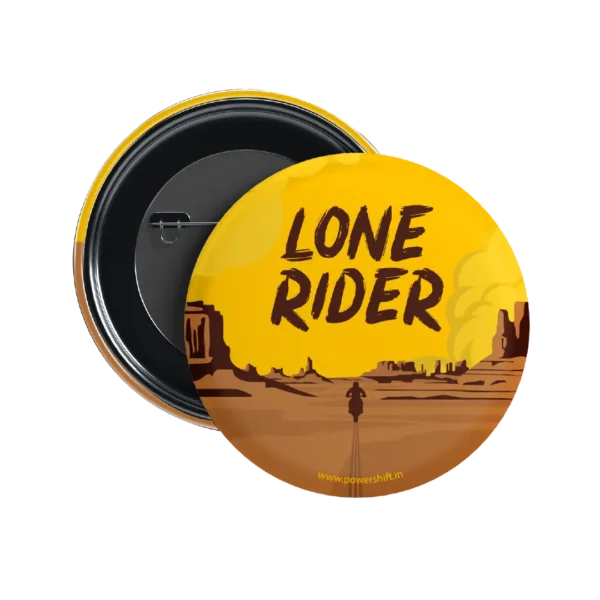 Lone rider badge