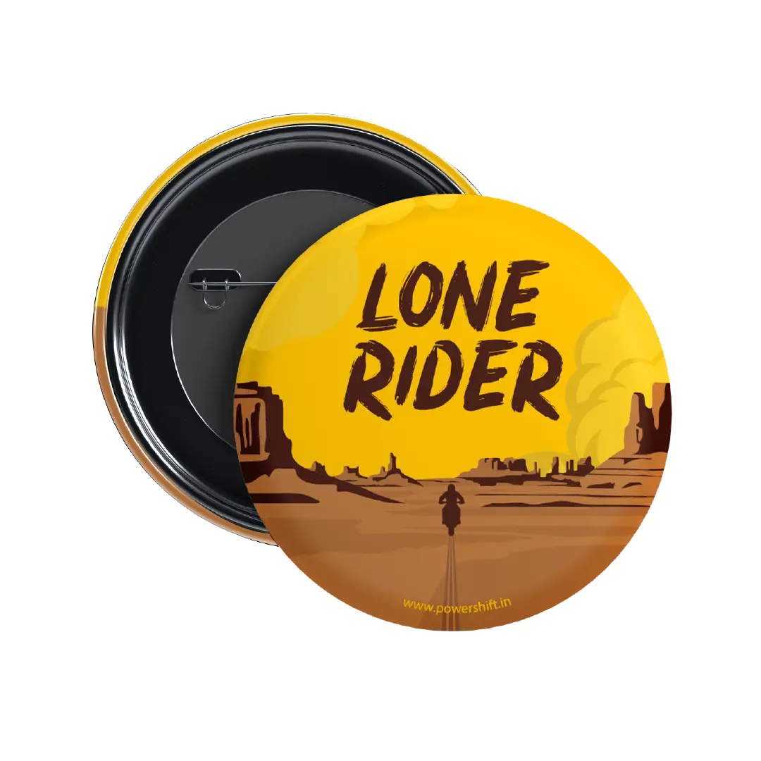 Lone rider badge