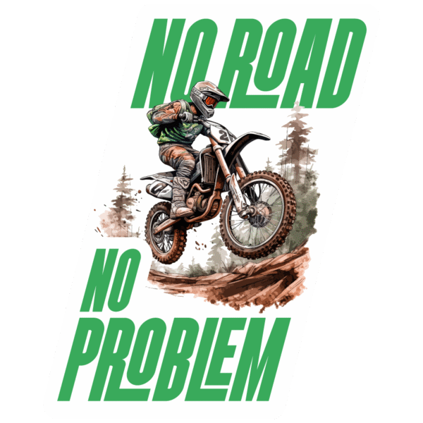 No Road No Problem Sticker